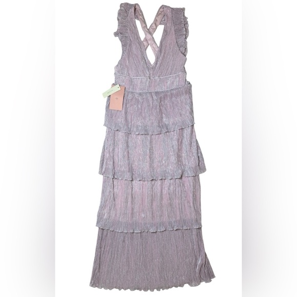 Saylor x BHLDN Wallis Deep V Midi Dress Size Small NWT - Picture 4 of 13